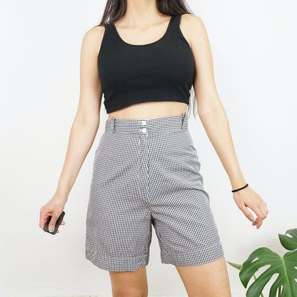 Vintage high waist Shorts Size S gingham