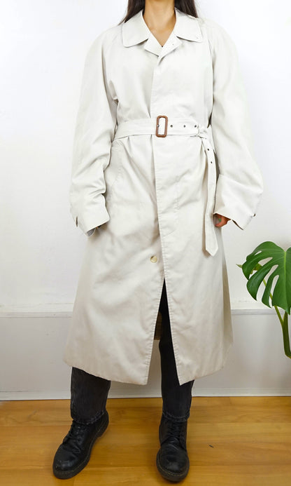 Vintage Trench Coat Size L off white
