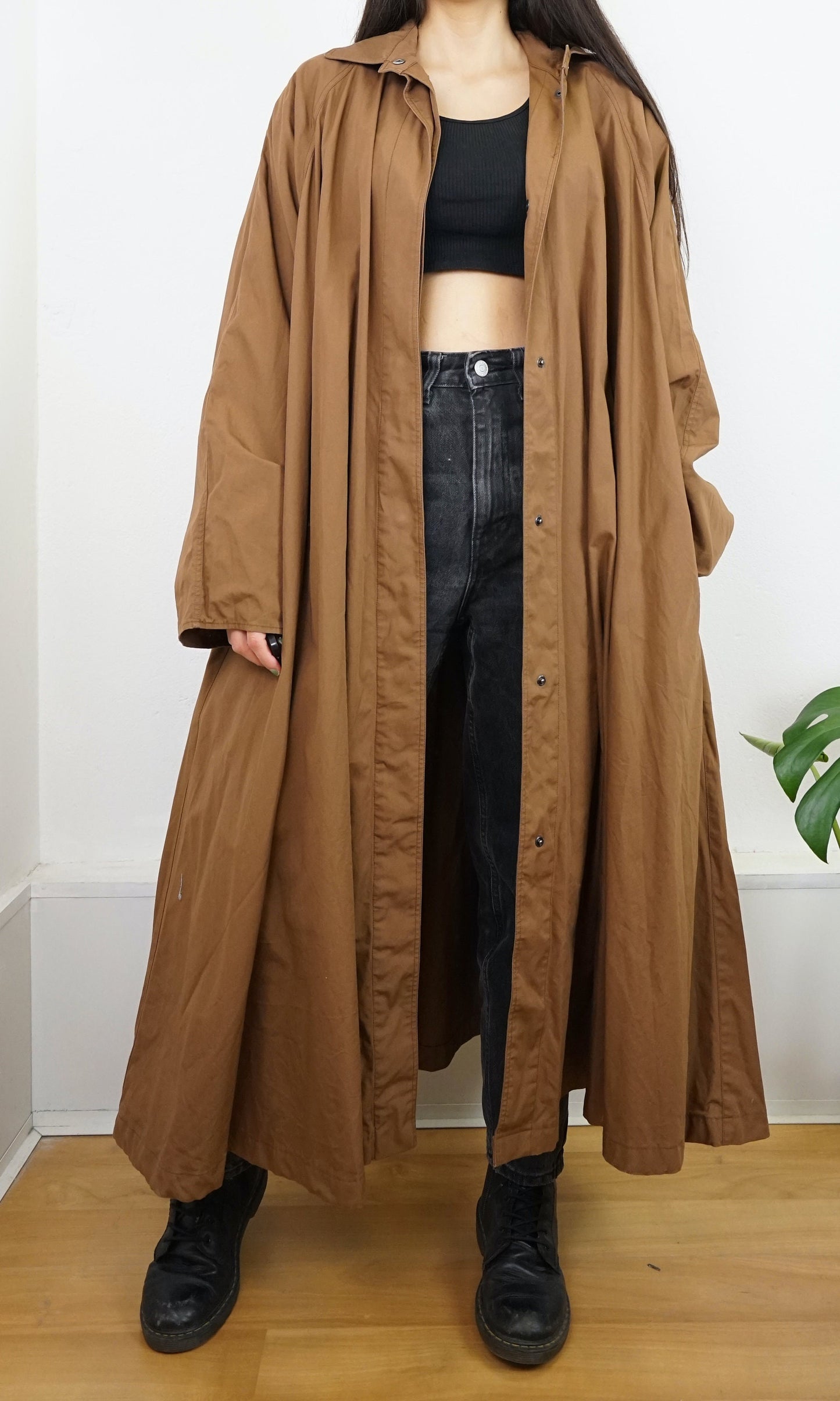 Vintage brown Trench Coat Size M-L