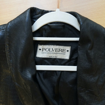 Vintage black leather jacket Size M
