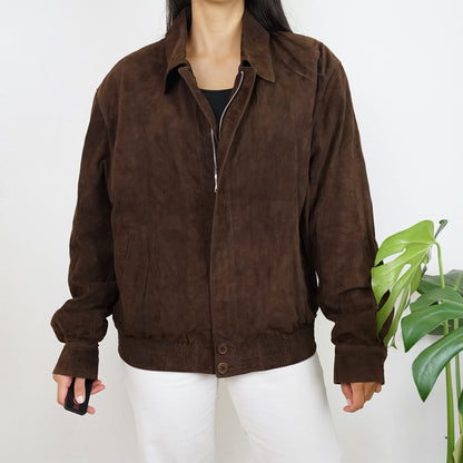 Vintage brown suede jacket Size M-L