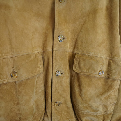 Vintage Suede Jacket Men Size M bomber