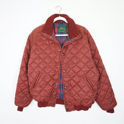 Vintage red quilted jacket Size M bomber