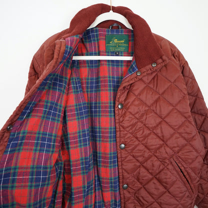 Vintage red quilted jacket Size M bomber