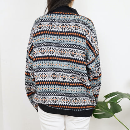 Vintage polo Pullover size L colorful