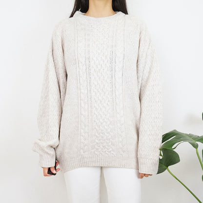 Vintage white Pullover size M-L