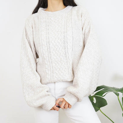 Vintage white Pullover size M-L