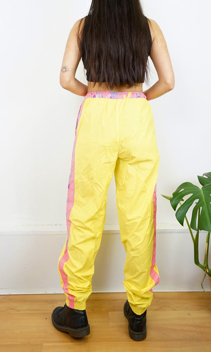 Vintage track pants size S-M yellow