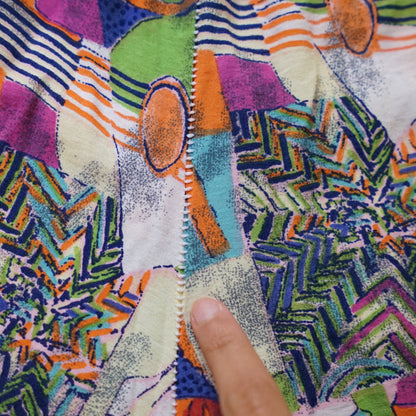 Vintage colorful pants size S crazy pattern