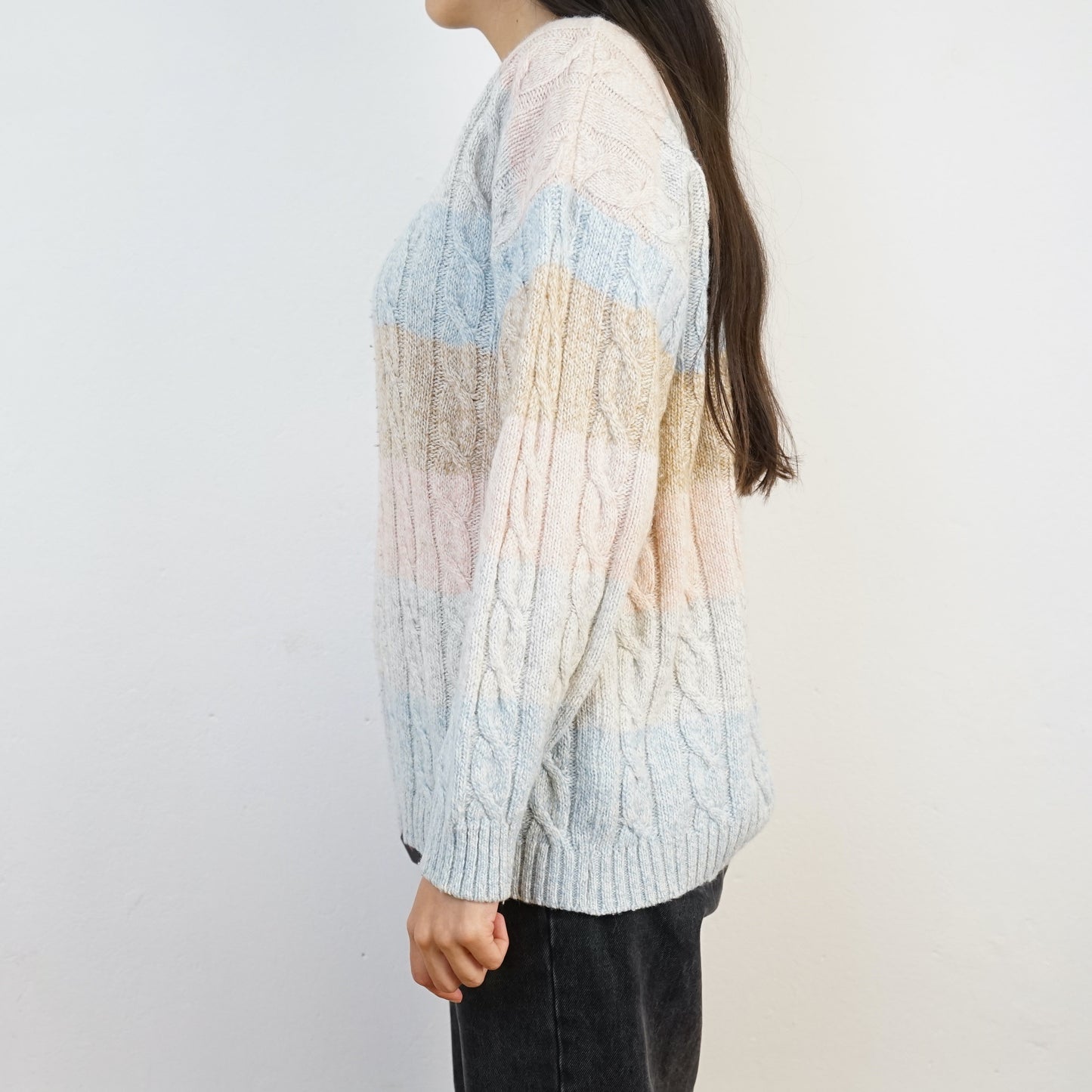 Vintage Pullover size S pastel colors