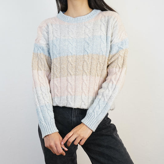 Vintage Pullover size S pastel colors
