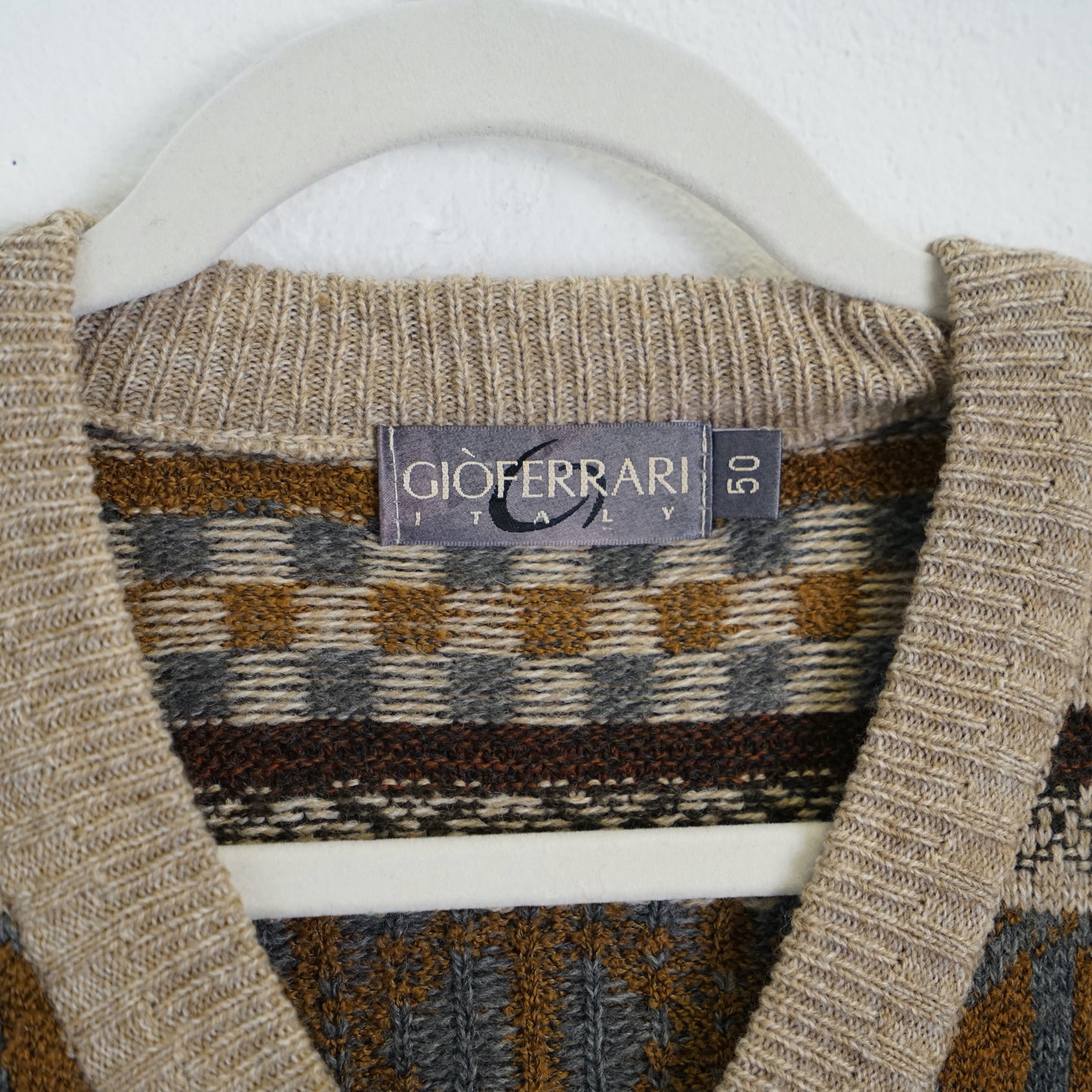Vintage wool mix Pullover Men Size M v-neck