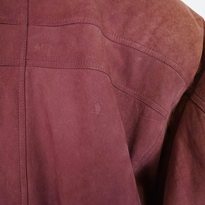 Vintage Leather Jacket Size L purple