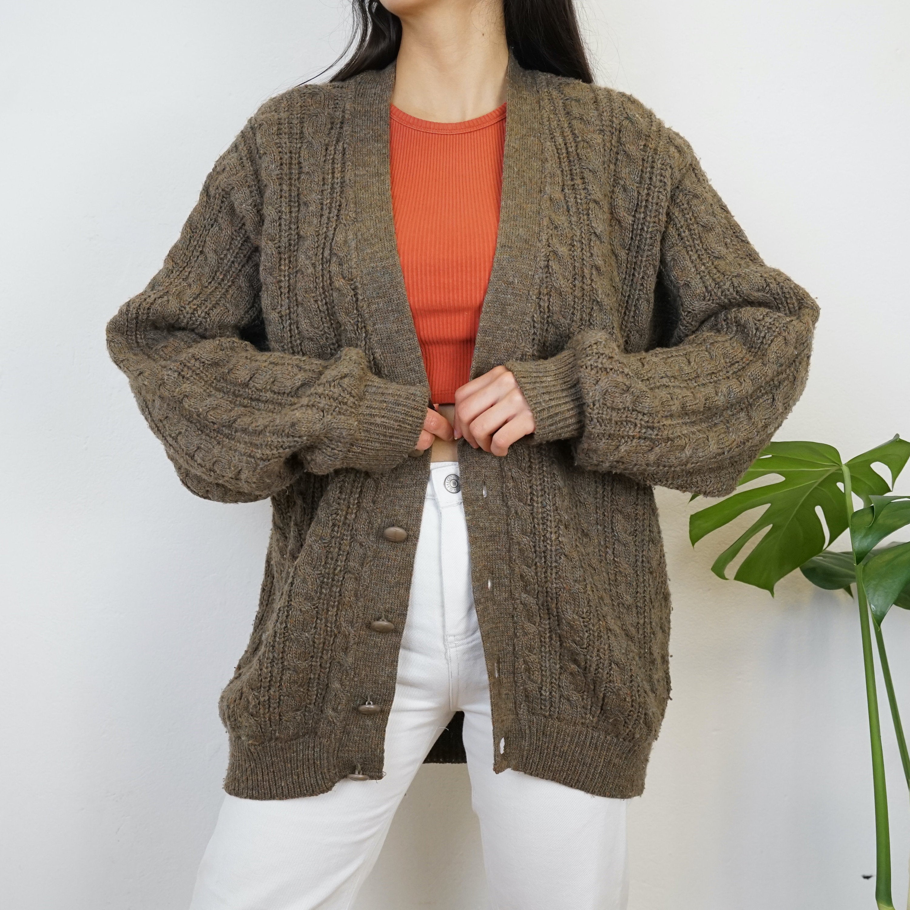 Vintage wool mix Cardigan size L