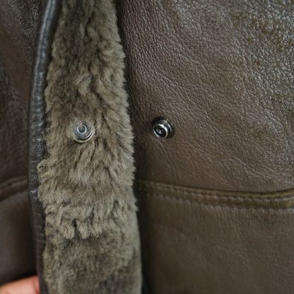 Vintage brown Shearling Jacket Size L
