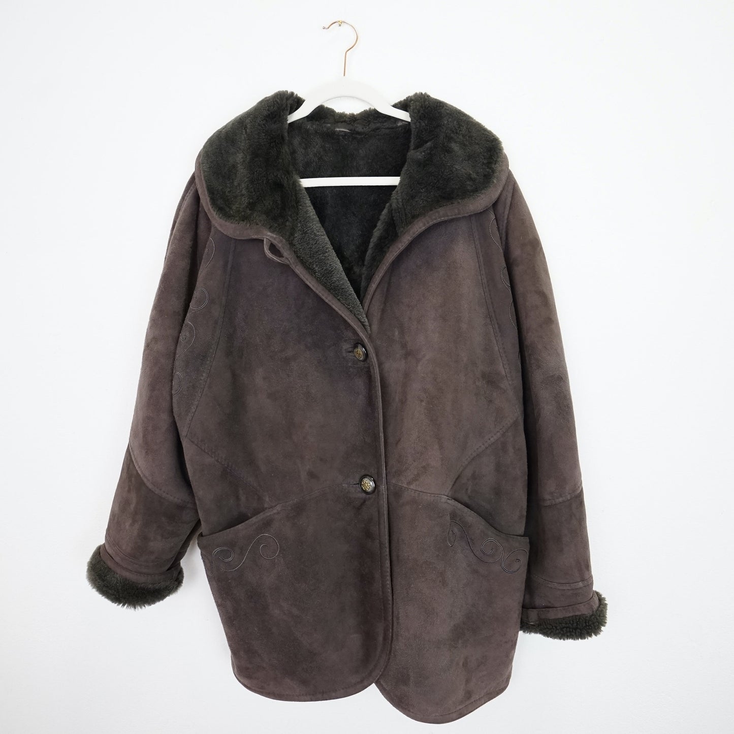 Vintage Shearling Jacket Size XL 70s