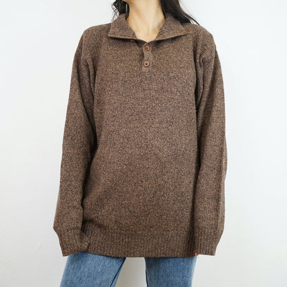 Vintage brown polo Pullover Size L