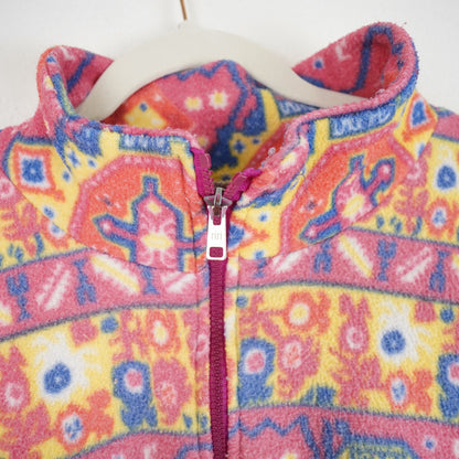 Vintage colorful Fleece Jacket Size M