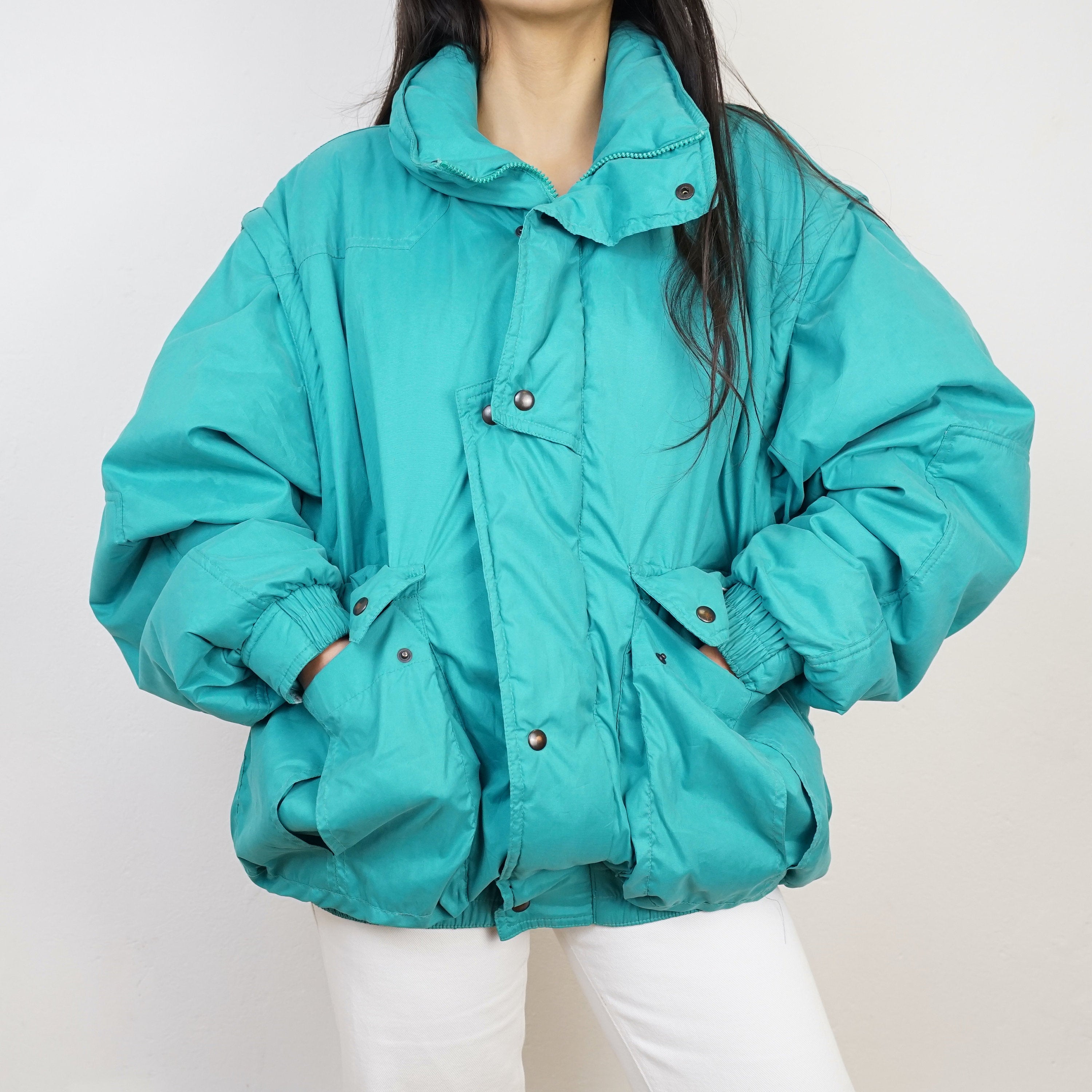 Turquoise on sale ski jacket