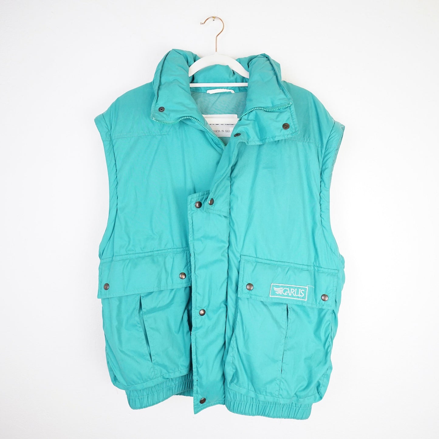 Vintage Ski Jacket Size L turquoise