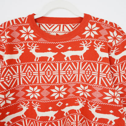 Vintage red white Pullover Size XS-S