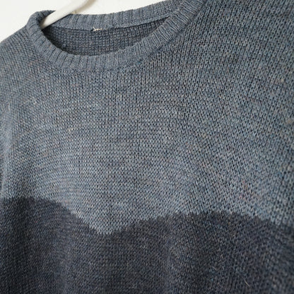 Vintage blue grey Pullover Size M-L
