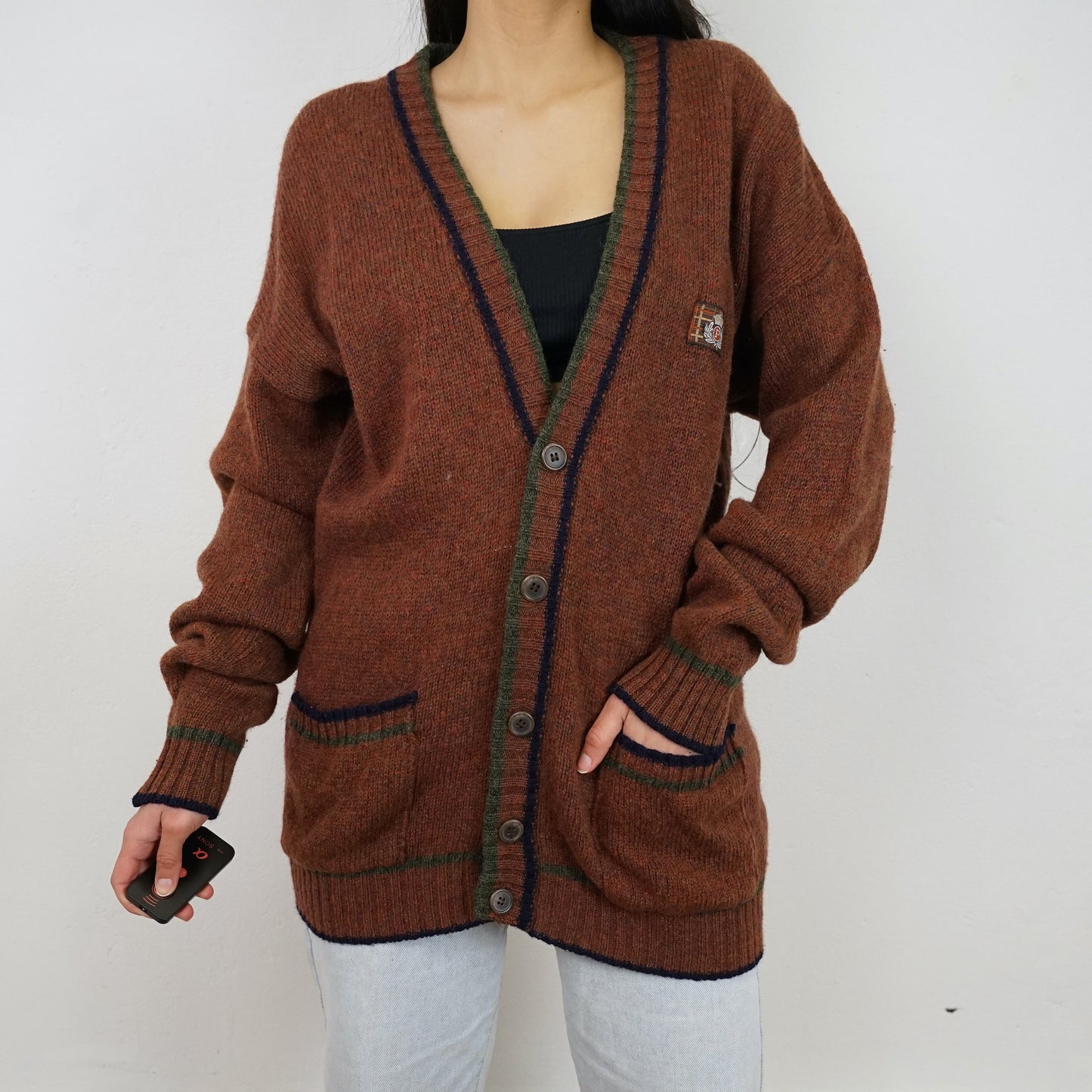 Vintage pure wool Cardigan size L-XL