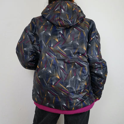 Vintage reversible fleece Ski Jacket Size M