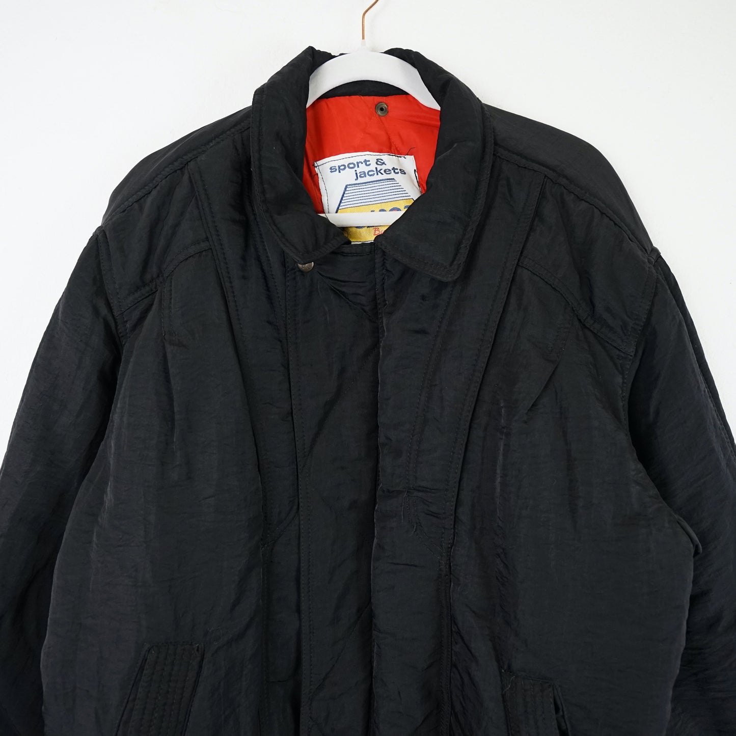 Vintage black Winter Jacket Men Size L