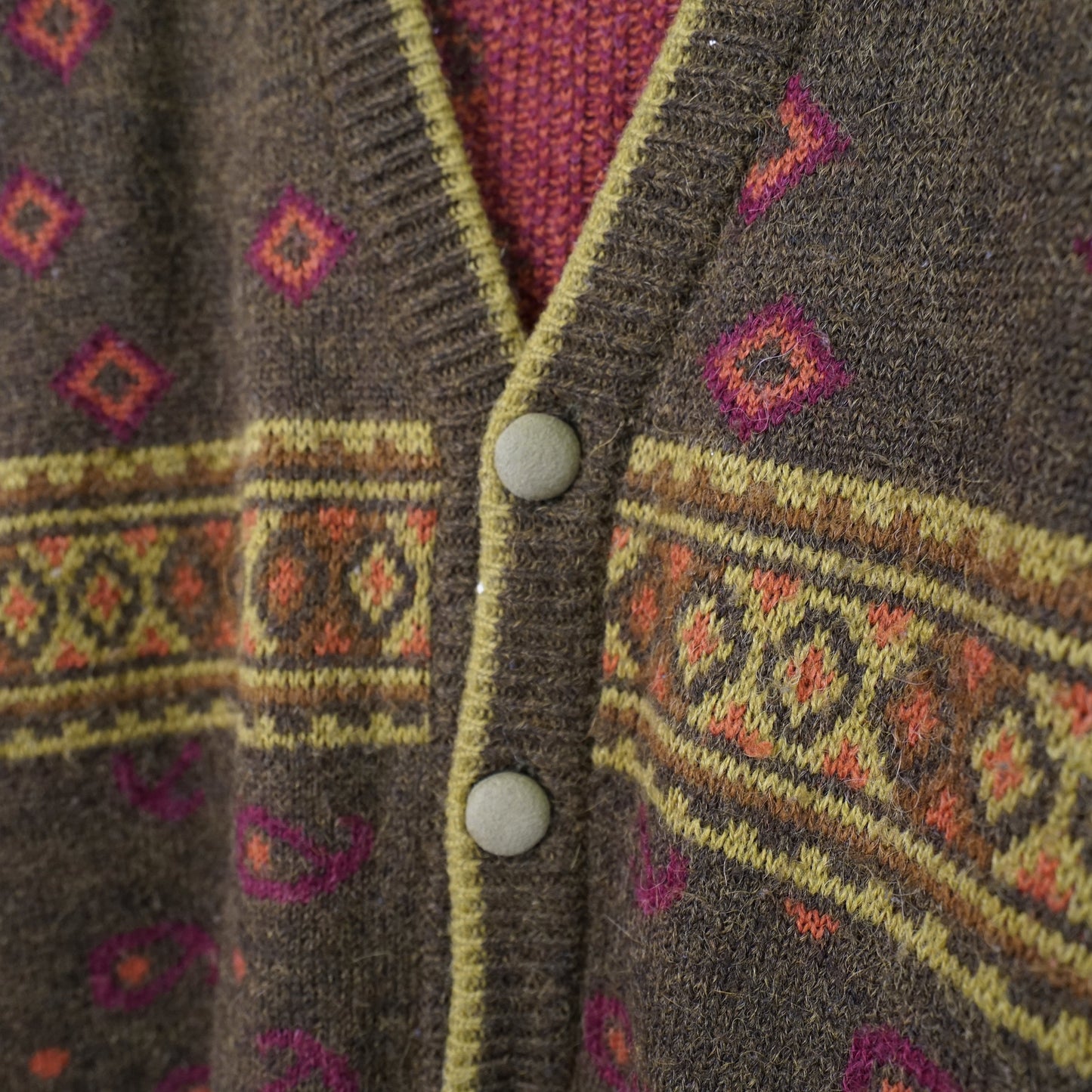 Vintage wool alpaca mix Cardigan size L