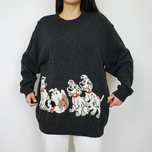 Vintage dalmatians Pullover Size M-L