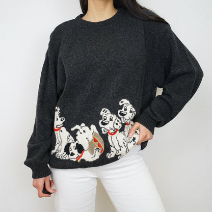 Vintage dalmatians Pullover Size M-L